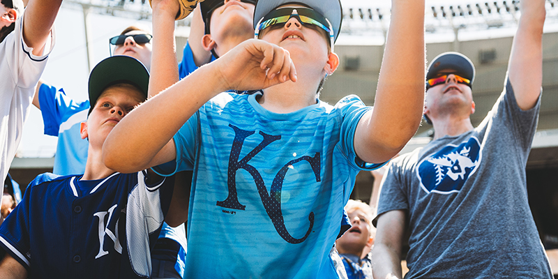 Kids at a Royals Game