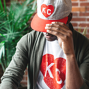 Charlie Hustle X Bunker KC Heart t-shirt